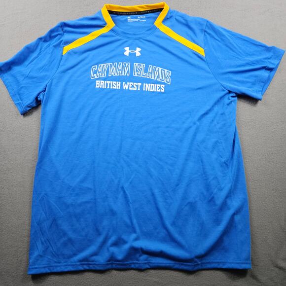 Under Armour Threadborne Shirt Heatgear Cayman Islands West Indies Vented XL - Picture 1 of 7